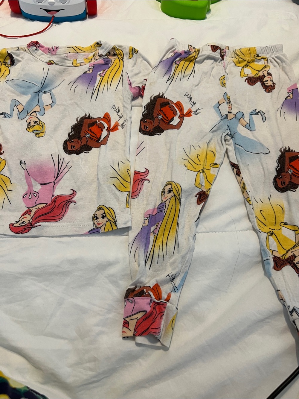 Disney Girls' White Princess Character Pajama Set